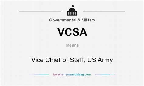vcsa army acronym
